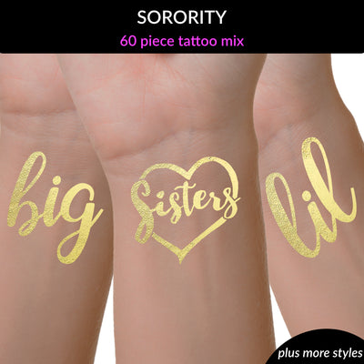 Big Little Sorority Set 60 Tats