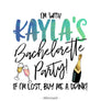 Bold Watercolor Bachelorette
