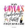 Bold Watercolor Bachelorette