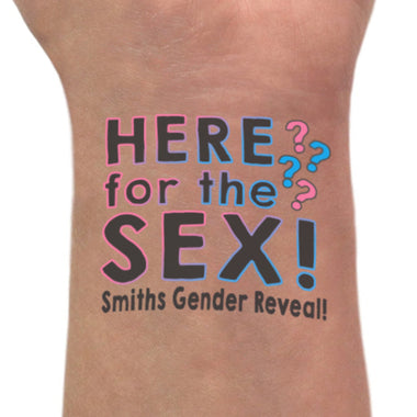 Here for the Sex Gender Reveal