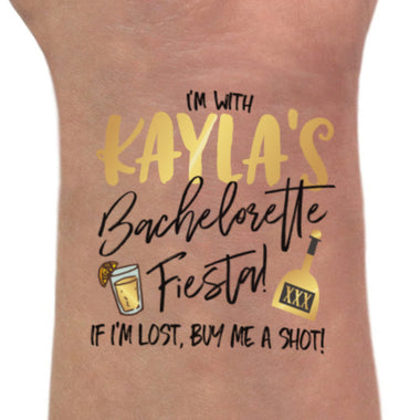 Gold Tequila Bachelorette Fiesta